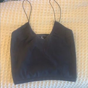 FREE PEOPLE NAVY SKINNY STRAP SEAMLESS BRAMI